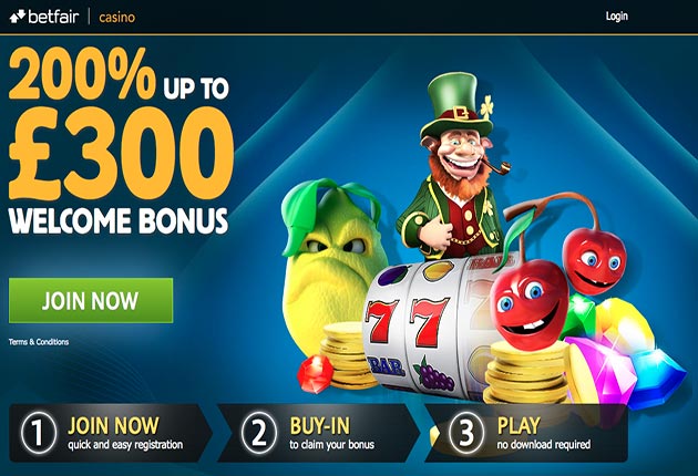 Betfair Casino Welcome Bonus